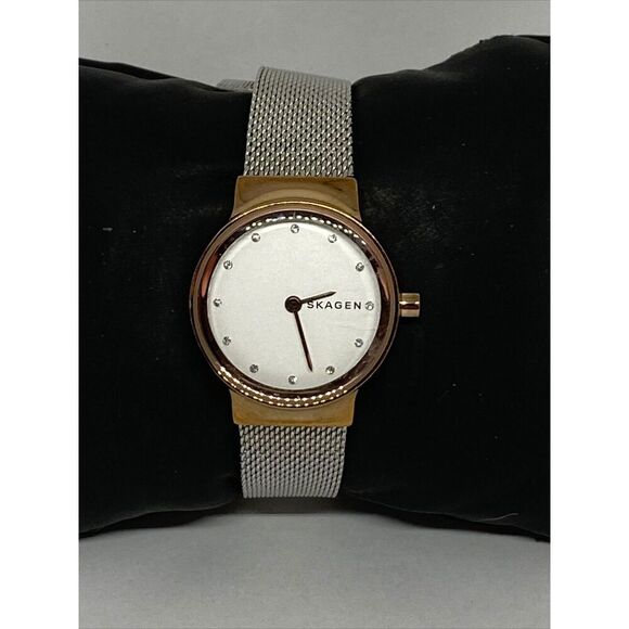 Skagen SKW1101 Women\'s stainless steel Mesh Analog Dial Quartz Wrist Watch JK636 main image 12
